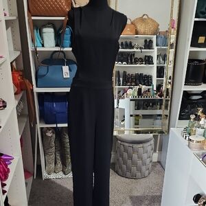Express Black Sleeveless Jumpsuit